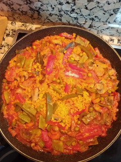 Una foto de Arroz con verduras