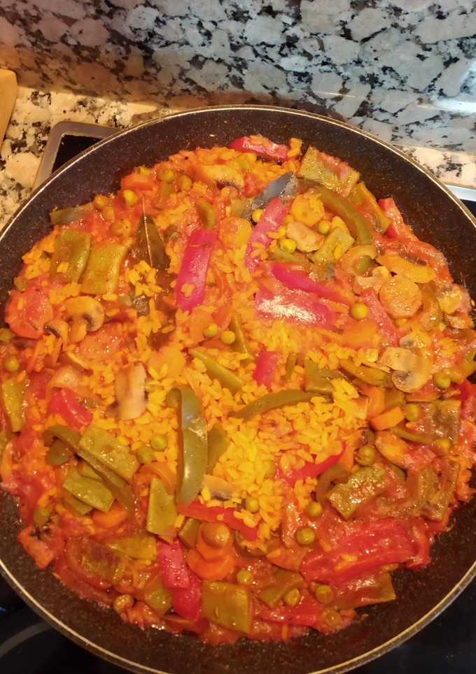 Una foto de Arroz con verduras