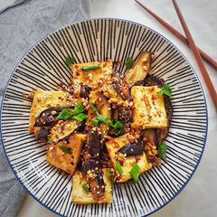 A picture of Eggplant & tofu.