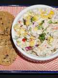 Ensalada de atún con choclo para picoteo
