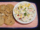 Ensalada de atún con choclo para picoteo
