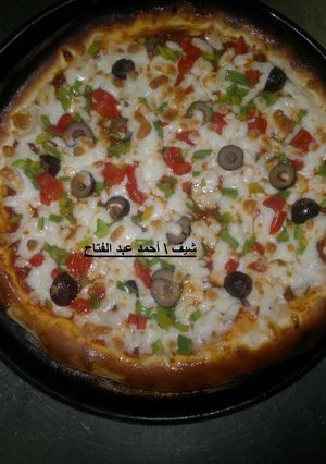 صورة لوصفة بيتزا مرجريتا (جبنه)