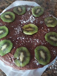 Una foto de Bizcocho de plátano con chocolate