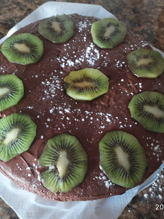Una foto de Bizcocho de plátano con chocolate