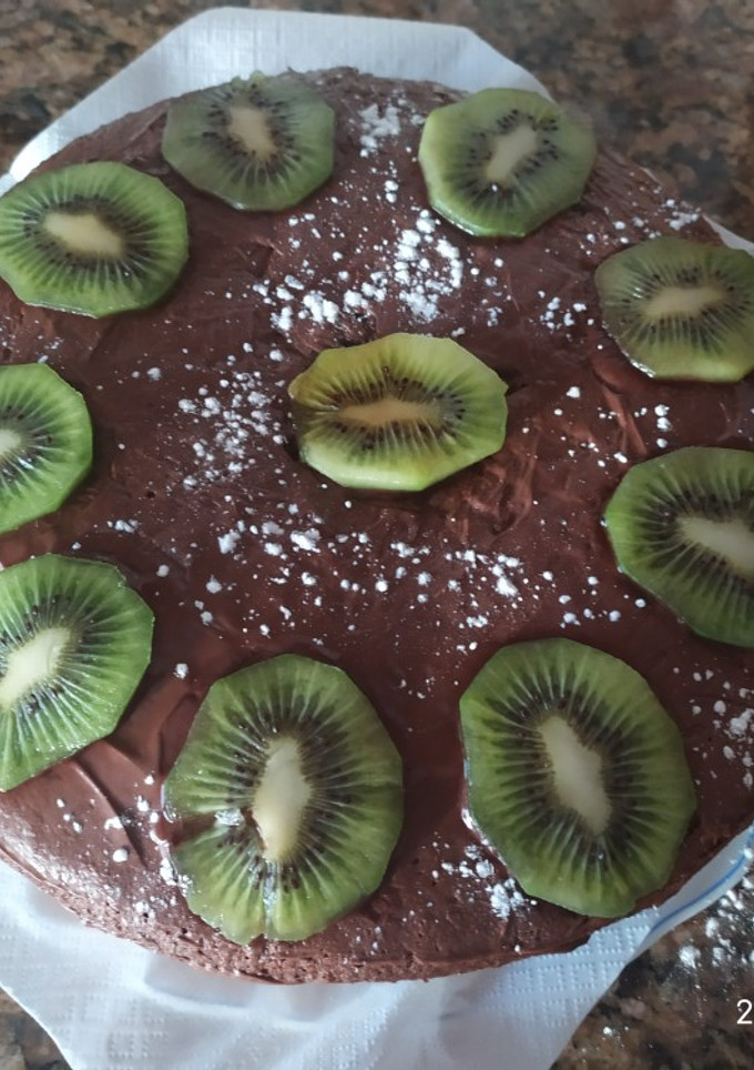 Una foto de Bizcocho de plátano con chocolate