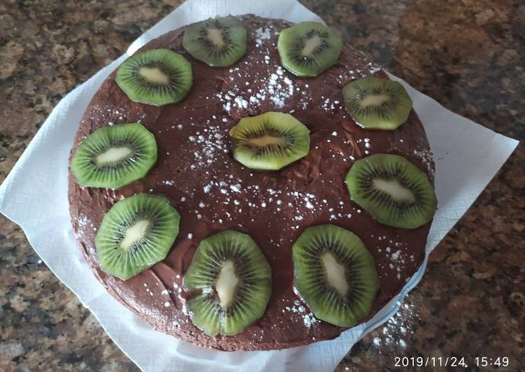 Bizcocho de plátano con chocolate
