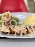Suprema de pollo 🐓 al horno en salsa bechamel