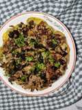 Tortino di patate e funghi senza base