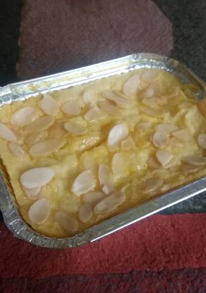 Foto resep Baked Bread Pudding dengan Double Pan