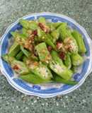 Đậu bắp xào tỏi