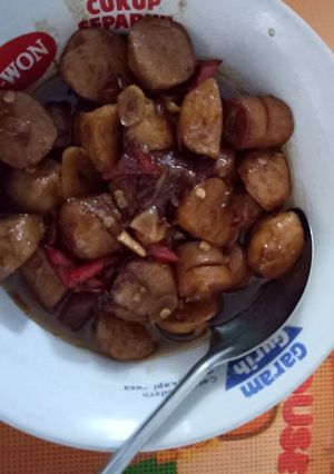 Foto resep Tumis bakso sosis kecap