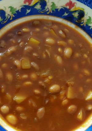 عکسی از دستور خوراک لوبیا چیتی