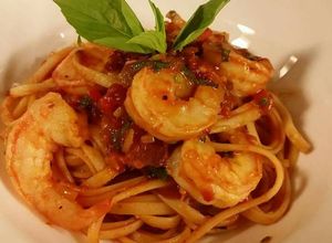 รูปของ พาสต้าซอสมะเขือเทศกุ้ง