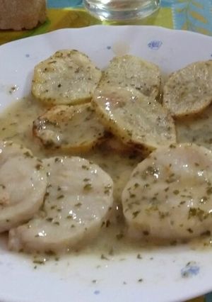 Una foto de Merluza en salsa verde