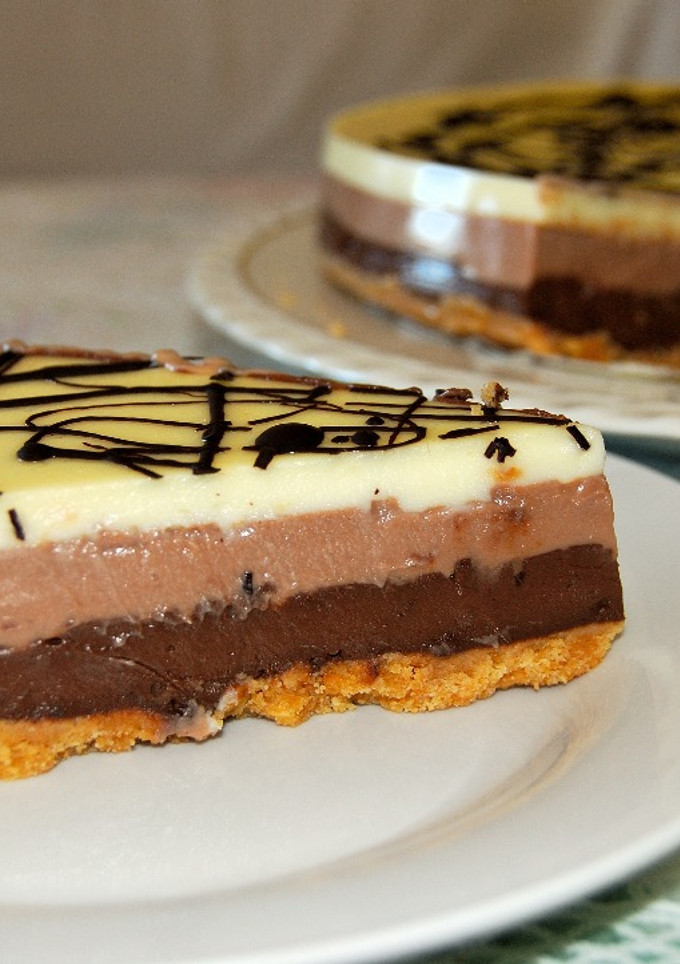Una foto de Tarta "Marian" de tres chocolates