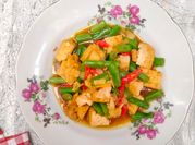 Gambar buncis tahu saus