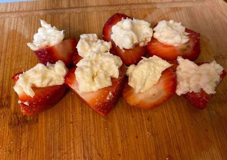 Steps to Make Speedy Deviled Strawberries