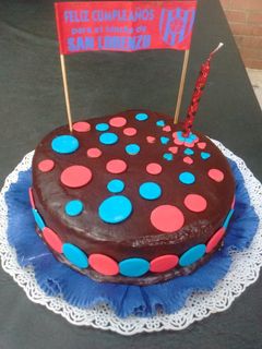 Una foto de Torta de cumpleaños Motivo deportivo