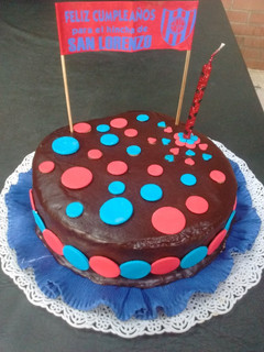 Una foto de Torta de cumpleaños Motivo deportivo