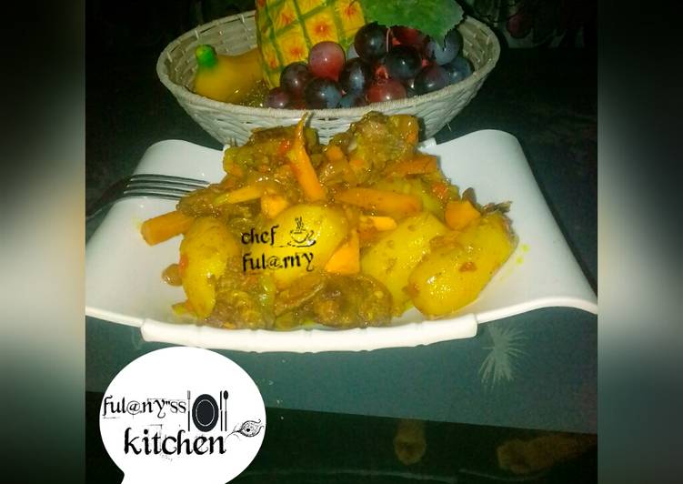 Recipe of Tasty Beef and irish patotoes source by ful@rny"ss kitchen.