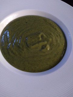 Una foto de Sopa de patatas y espinacas