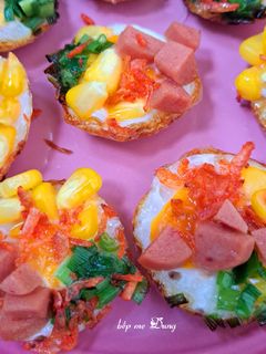 Hình của món Bánh trứng cút nướng.