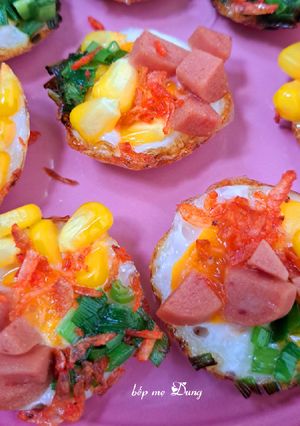 Hình của món Bánh trứng cút nướng.