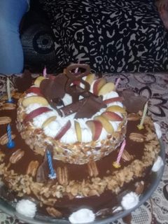 صورة لوصفة كيكة عيد ميلاد ابنتي