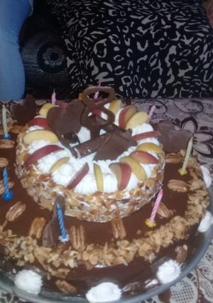 صورة لوصفة كيكة عيد ميلاد ابنتي