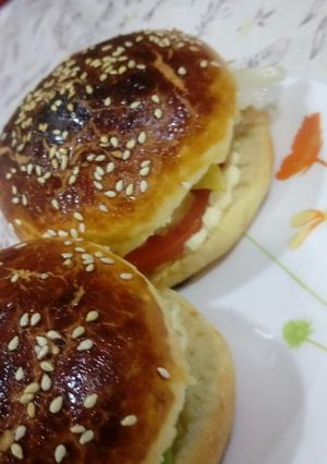 صورة لوصفة خبز البرغر