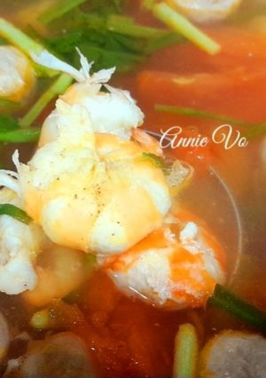 Hình của món Canh cà chua thơm.