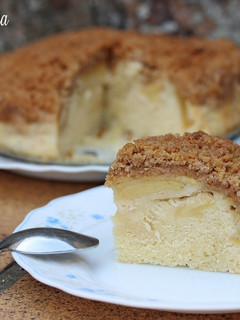 Una foto de Tarta de manzana Streusel