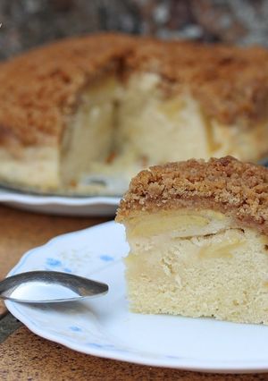 Una foto de Tarta de manzana Streusel