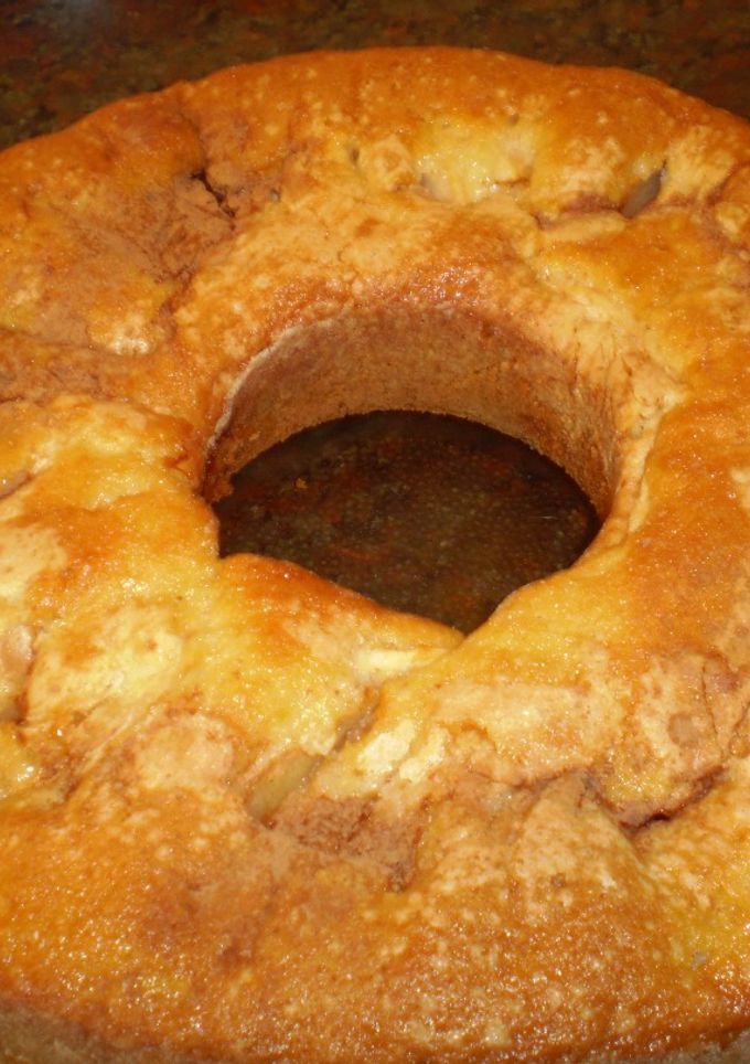 Una foto de Torta esponjosa con manzanas