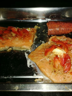 Una foto de Salmón al horno