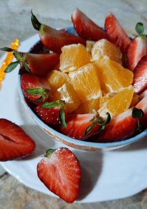 Une photo de Bowl healthy orange fraise 🥣