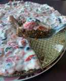 Tarta rápida de frutas con base de maní