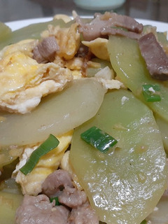菜心炒蛋肉絲 的食譜成品照片