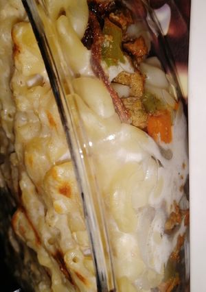 صورة لوصفة معكرونه لحم مفروم 🤤🤤