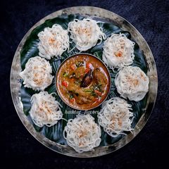 A picture of Idiyappam.