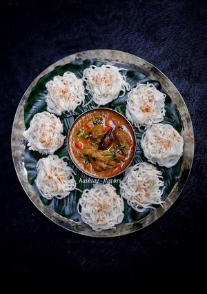 A picture of Idiyappam.