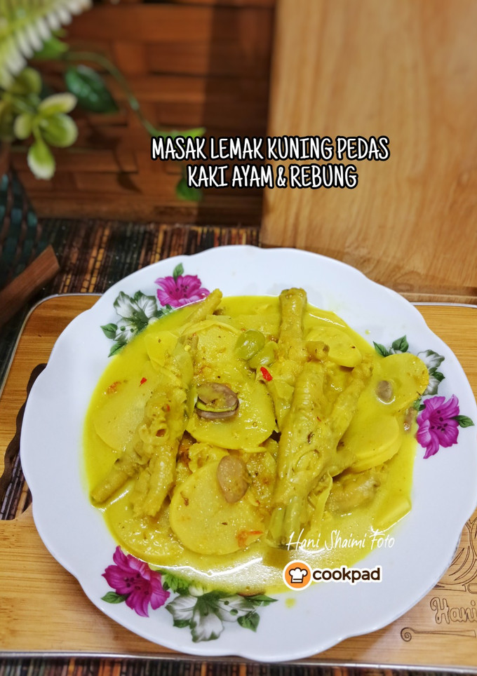 Resipi 27:5:25 Masak Lemak Kuning Pedas Kaki Ayam & Rebung oleh Hani ...