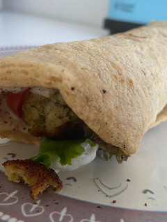 Una foto de Pita de falafel