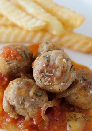 Foto resep Bola bola daging masak bumbu galantine