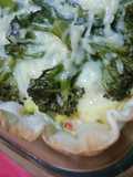 Tarta de espárrago y brócoli