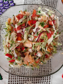 Una foto de Salpicón de salmón