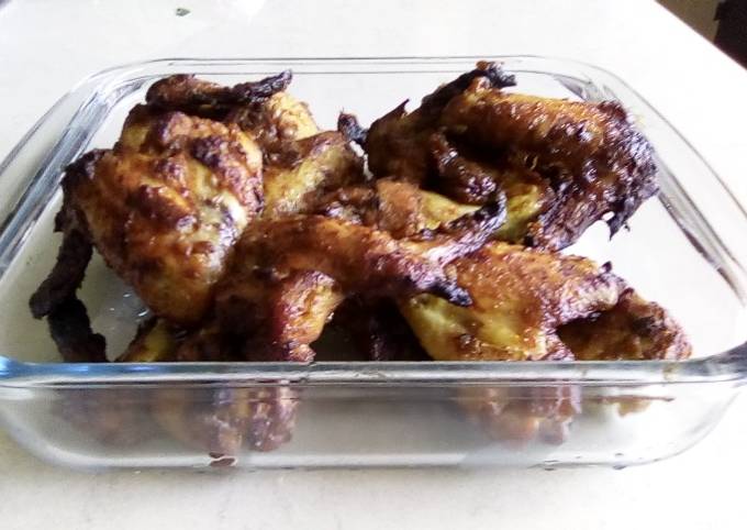 Steps to Make Homemade Bbq chicken wings