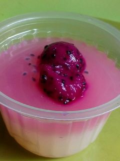 Foto resep Puding buah naga