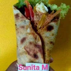 A picture of Veggie Frankie roll.