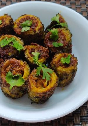 A picture of Paneer Karela.
